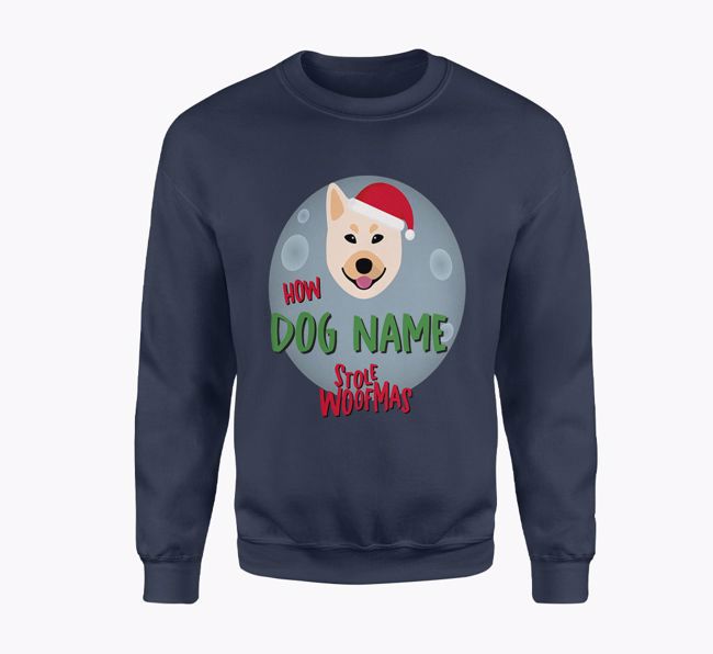 Dog Stole Woofmas: Personalised {breedFullName} Adult Sweater